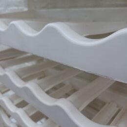 Kunststof Curver wijnrek creme - stapelbaar