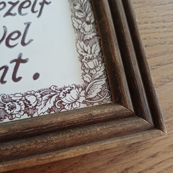 Vintage tegel Praat niet over jezelf