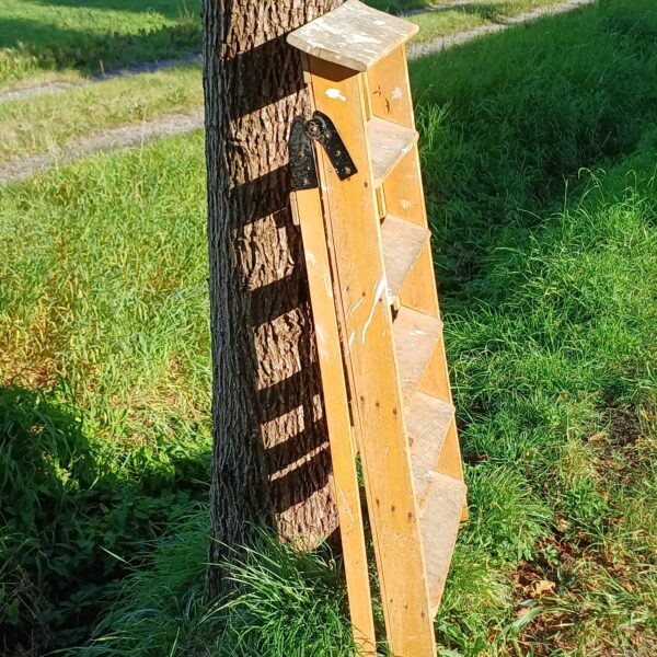Oude houten trap