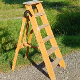 Oude houten trap