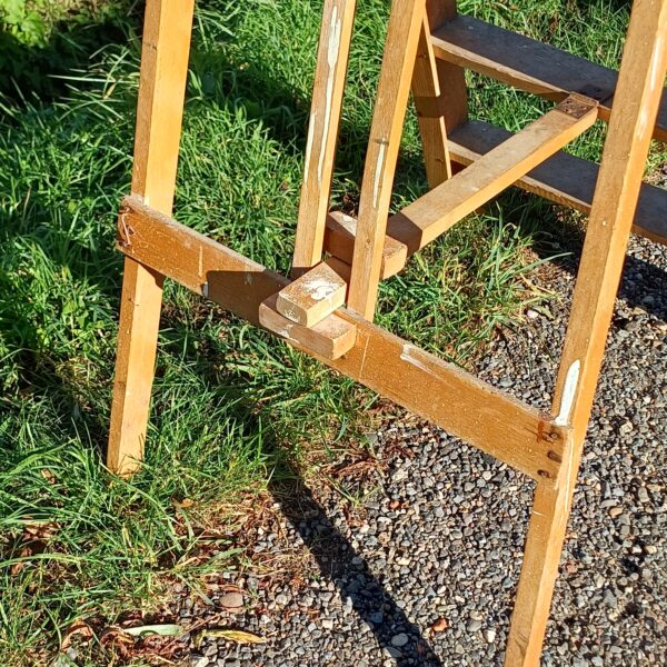 Oude houten trap