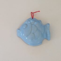 Blauwe puddingvorm vis