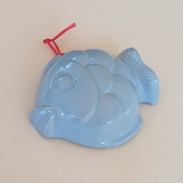 Blauwe puddingvorm vis