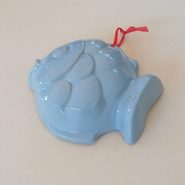 Blauwe puddingvorm vis