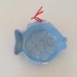 Blauwe puddingvorm vis