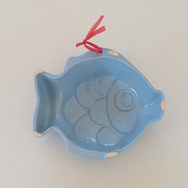 Blauwe puddingvorm vis