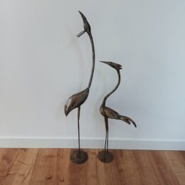 Metalen kraanvogels