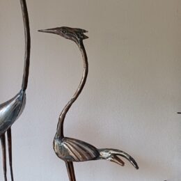 Metalen kraanvogels