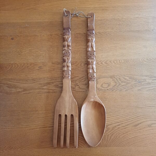 Vork en lepel wanddecoratie