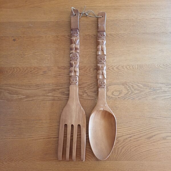 Vork en lepel wanddecoratie