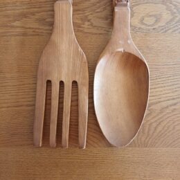 Vork en lepel wanddecoratie