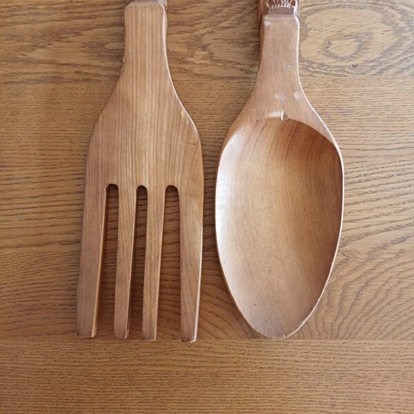Vork en lepel wanddecoratie