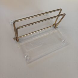 Plexiglas servethouder met messing