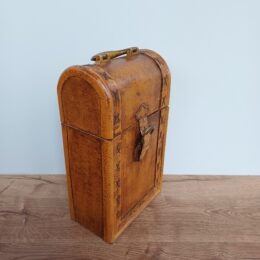 Houten wijndoos voor 2 flessen wijn