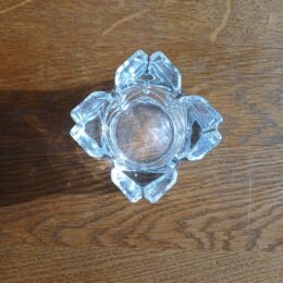 Vierkante waxinelichthouder glas