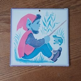 Dop – Vintage wandplaat Veilig leren lezen