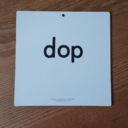 Dop - Vintage wandplaat Veilig leren lezen