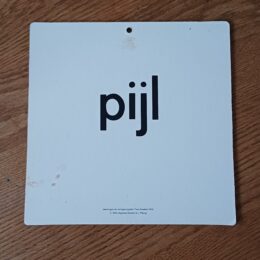 Pijl - Vintage wandplaat Veilig leren lezen
