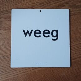 Weeg - Vintage wandplaat Veilig leren lezen